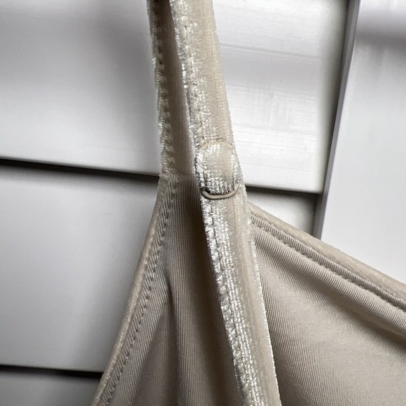 Banana Republic Velvet Cowl Neck Camisole Size Large Crystal Sand NWT - Picture 7 of 10